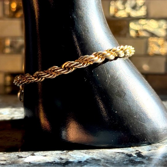925 | 14K Rope Bracelet - Picture 1 of 3